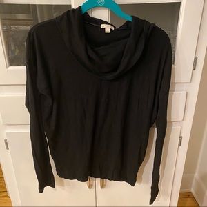 Gap waffle cowl neck